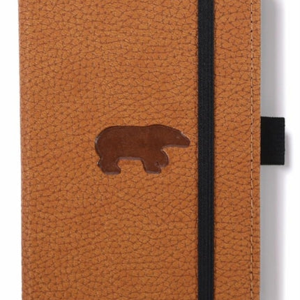 Dingbats A6 Pocket Wildlife Brown Bear Notebook  Lined