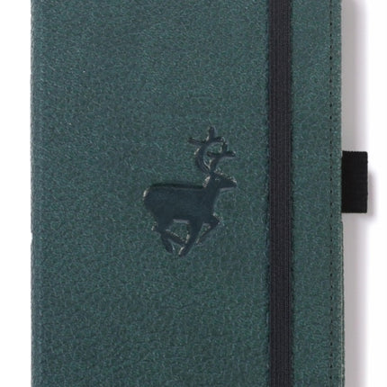 Dingbats A6 Pocket Wildlife Green Deer Notebook  Graphed