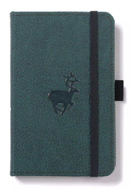 Dingbats A6 Pocket Wildlife Green Deer Notebook  Graphed