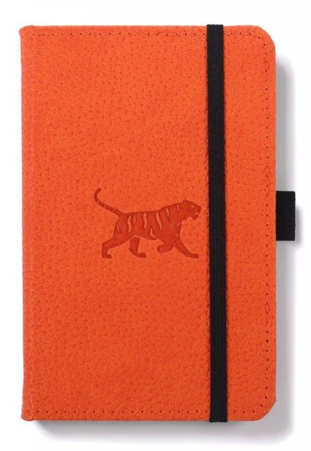 Dingbats A6 Pocket Wildlife Orange Tiger Notebook  Graphed