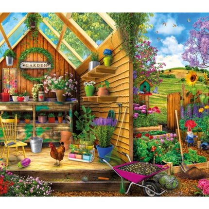 Inside Out Garden Shed 40 Piece Puzzle