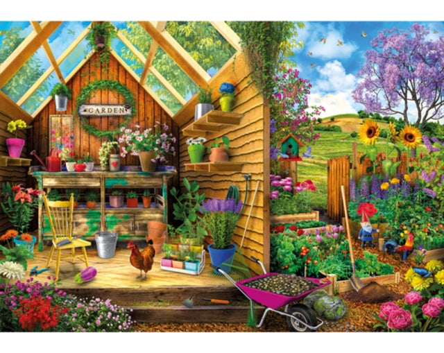 Inside Out Garden Shed 40 Piece Puzzle