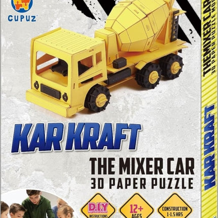 Mixer Truck Card Puzzle