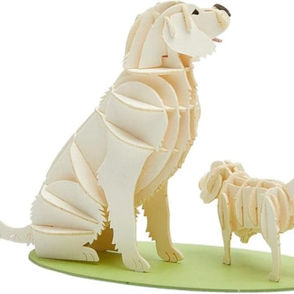 Golden Retriever Dog Card Puzzle