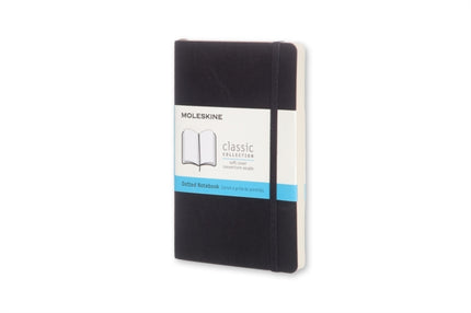 Moleskine Classic Dotted Paper Notebook Soft Cover and Elastic Closure Journal Color Black Size Pocket 9 x 14 A6 192 Pages