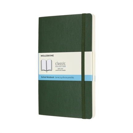 Moleskine Large Dotted Softcover Notebook Myrtle Green