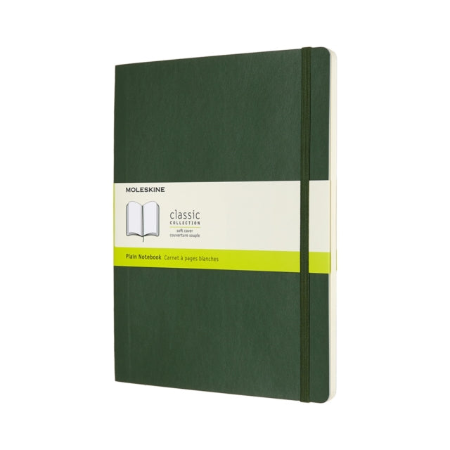 Moleskine Extra Large Plain Softcover Notebook Myrtle Green