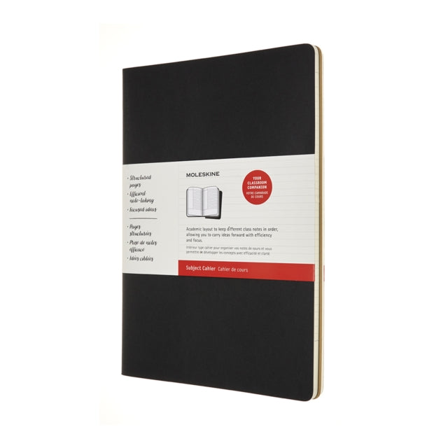 Moleskine Size A4 21 x 29.7 cm Subject Cahier Journal Notebooks for Taking Notes Cardboard Cover Academic Page Layout Colour Black and Kraft Brown 160 Pages Set of 2