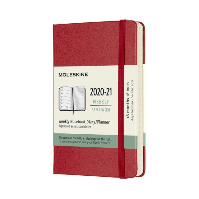 Moleskine 2021 18Month Weekly Pocket Hardcover Diary