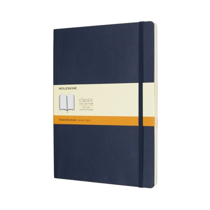 Moleskine Sapphire Blue Extra Large Ruled Notebook Soft