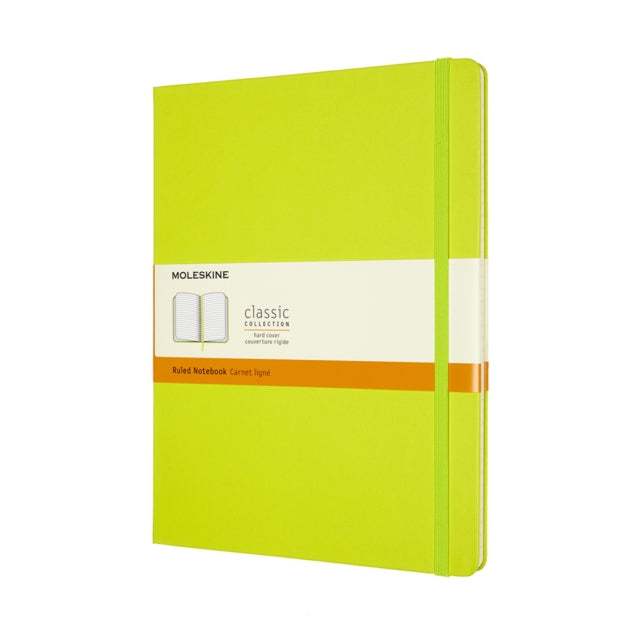 Moleskine Extra Large Ruled Hardcover Notebook Lemon Green