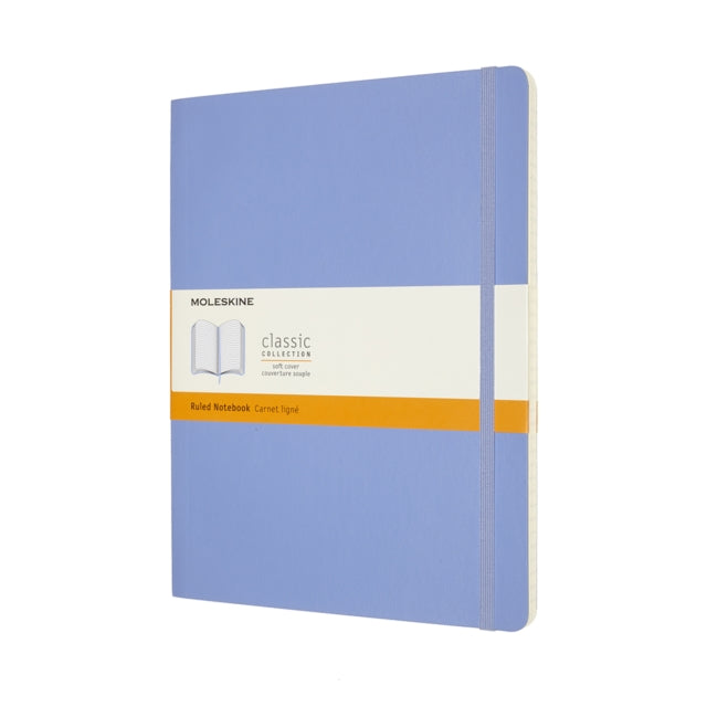 Moleskine Extra Large Ruled Softcover Notebook Hydrangea Blue