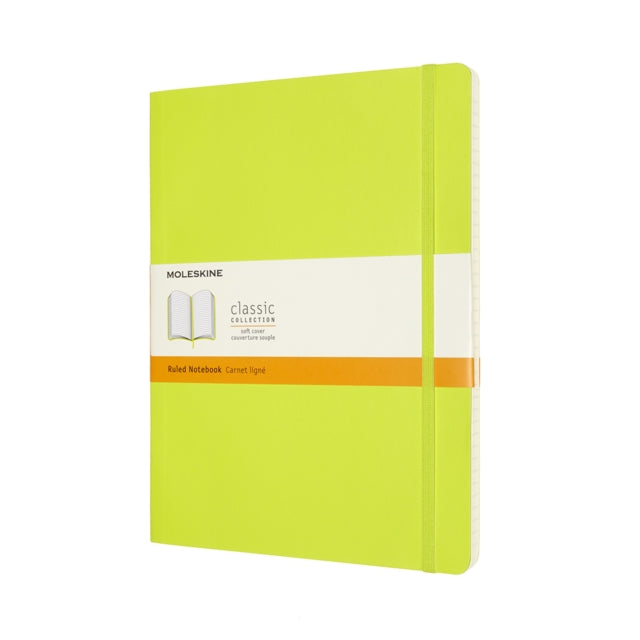 Moleskine Extra Large Ruled Softcover Notebook Lemon Green