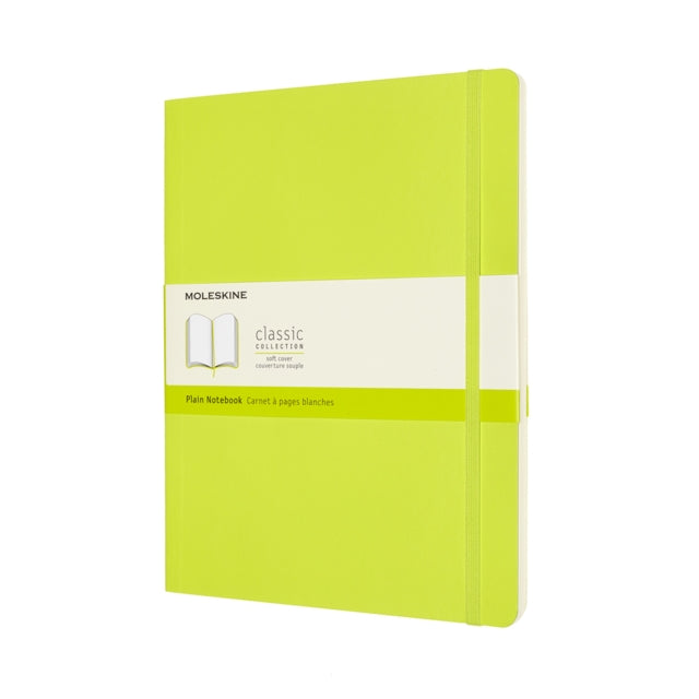 Moleskine Extra Large Plain Softcover Notebook Lemon Green