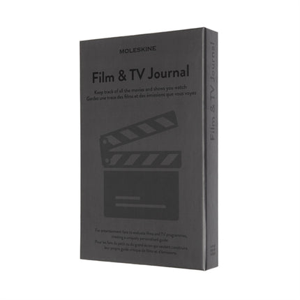 Moleskine Film  TV Journal Notebook for Cinema Film and TV Series Enthusiasts Film Review Notebook with Introduction to the History of Cinema Hard Cover Grey Colour 400 Pages