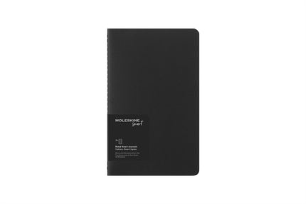 Moleskine Smart Cahier Journals Set of 2 Digital Cahiers with Lined Pages Pen  Compatible Cardboard Cover Large 13 x 21 cm Black 80 Pages