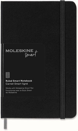 Moleskine Pocket Ruled Hardcover Smart Notebook Black