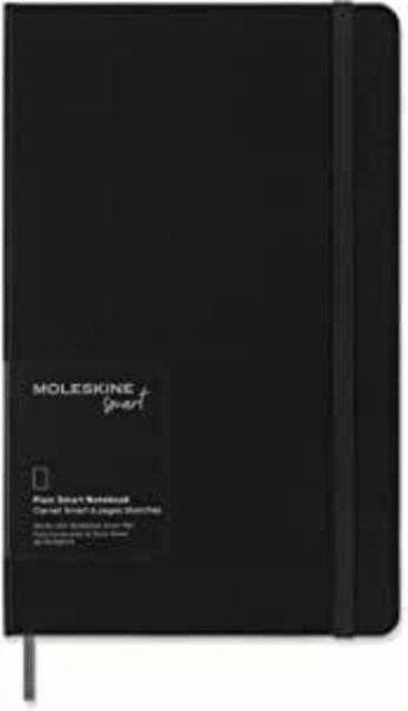 Moleskine Smart Notebook Smart Writing System Smart Notebook with Hard Cover Blank Pages and Elastic Closure Large Format 13 x 21 Colour Black