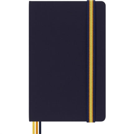 Moleskine x KWay Notebook Custom Edition Ruled Layout and Hard Cover Journal Size Large 13x21 cm Colour Blue