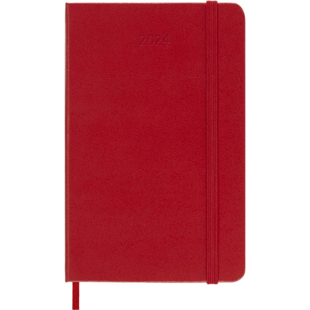 Moleskine 2024 12Month Daily Pocket Hardcover Notebook