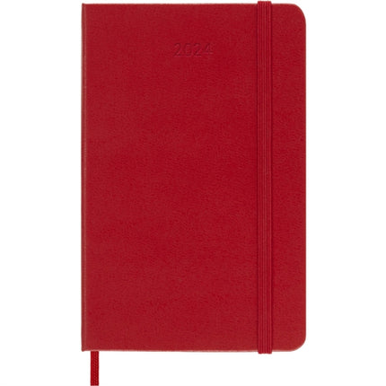 Moleskine 2024 12Month Weekly Pocket Hardcover Notebook