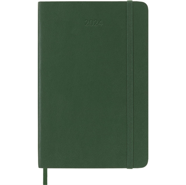 Moleskine 2024 12Month Weekly Pocket Softcover Notebook Myrtle Green