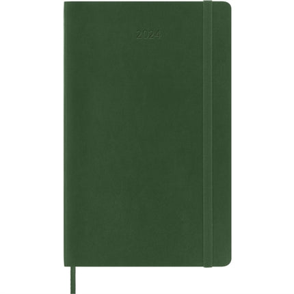 Moleskine 2024 12Month Daily Large Softcover Notebook Myrtle Green