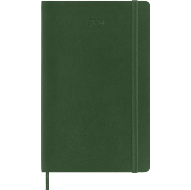 Moleskine 2024 12Month Daily Large Softcover Notebook Myrtle Green