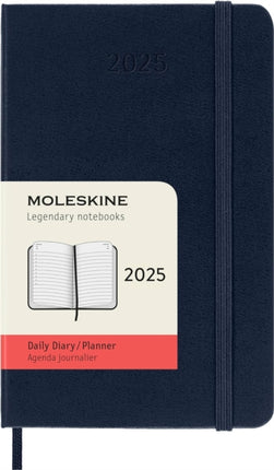 Moleskine 2025 12Month Daily Pocket Hardcover Notebook