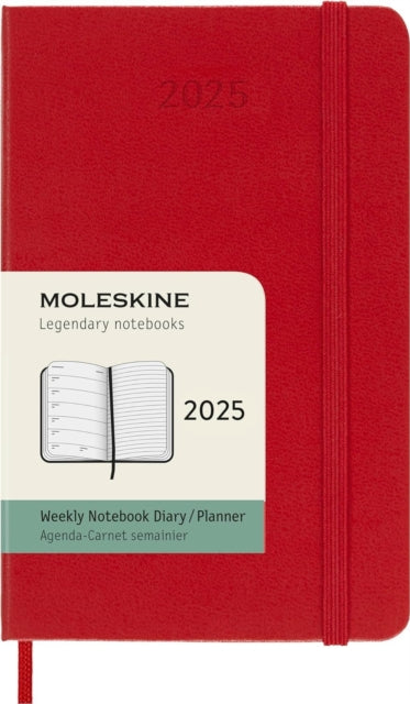 Moleskine 2025 12Month Weekly Pocket Hardcover Notebook