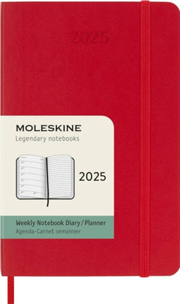 Moleskine 2025 12Month Weekly Pocket Softcover Notebook