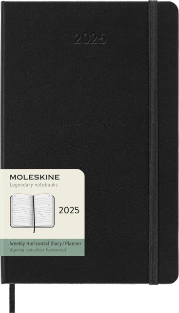 Moleskine 2025 12Month Weekly Horizontal Large Hardcover Notebook