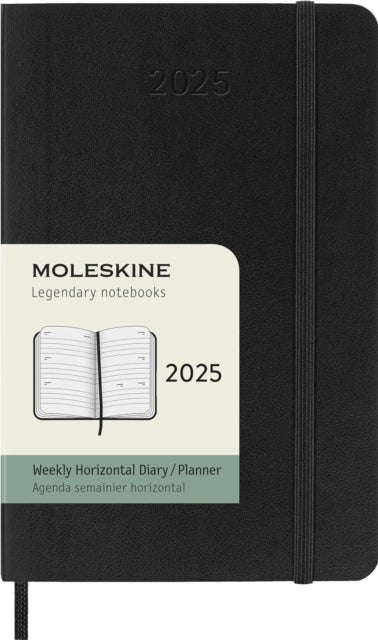 Moleskine 2025 12Month Weekly Horizontal Pocket Softcover Notebook