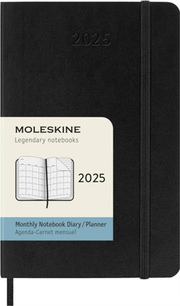 Moleskine 2025 12Month Monthly Pocket Softcover Notebook