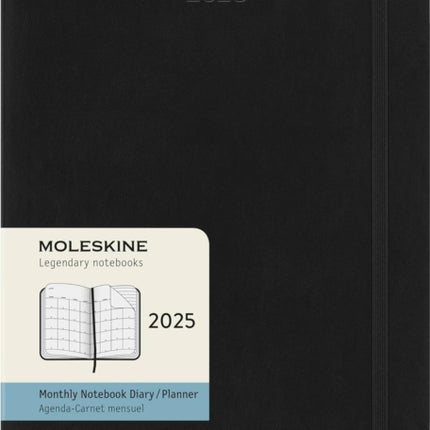 Moleskine 2025 12Month Monthly XL Softcover Notebook