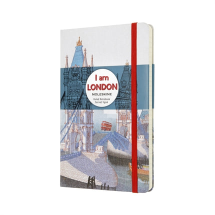 Moleskine I Am London Limited Edition White Large Ruled Notebook Hard