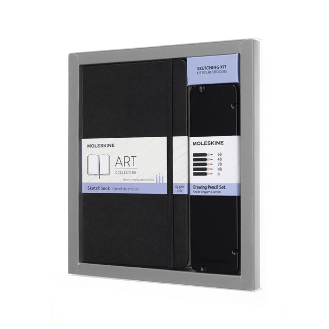 Moleskine Art Collection Sketching Kit  Large Book And Drawing Pencils