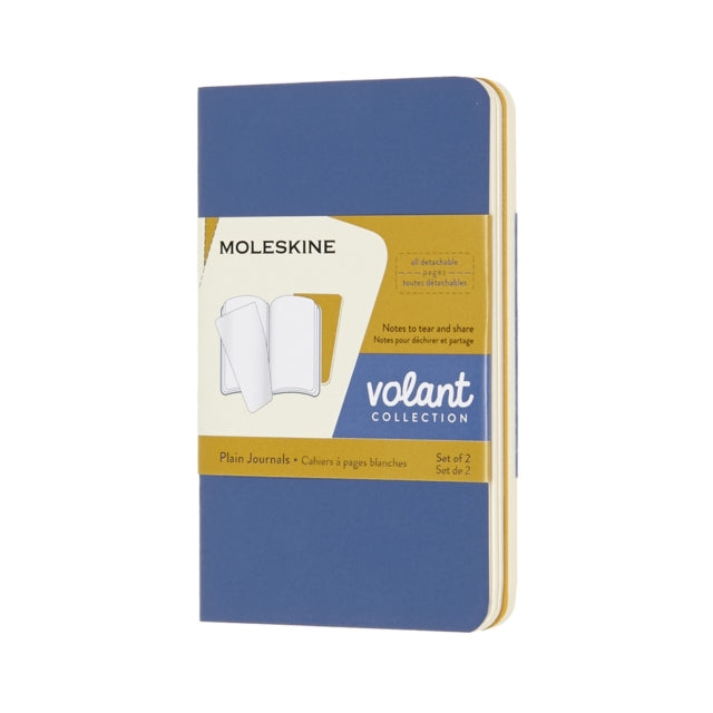 Moleskine Volant Journals XS Plain Forget.Blue Amber.Yellow