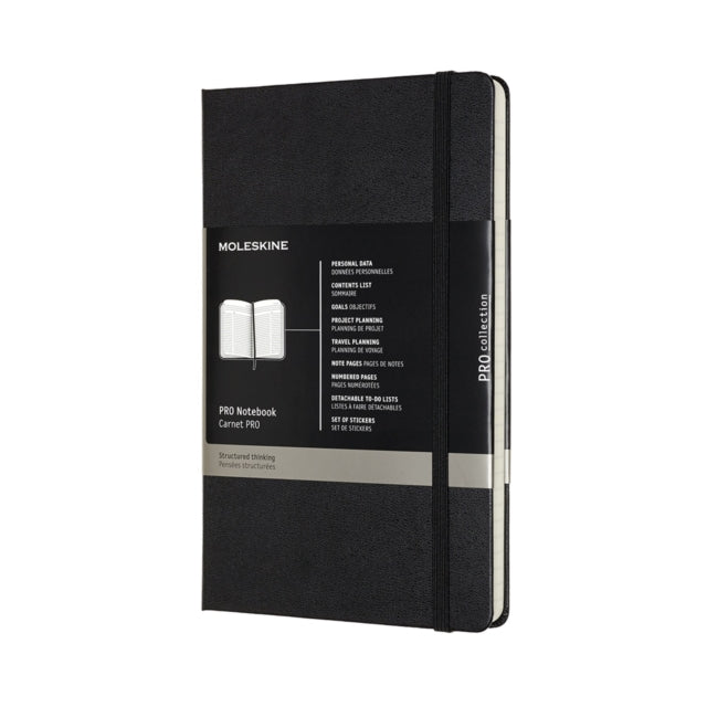 Moleskine PROPFNTB3HBK Large Pro Hard Notebook