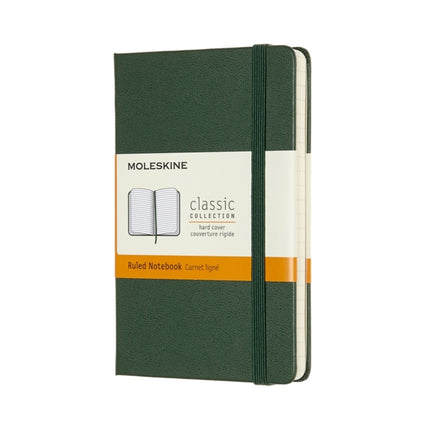 Moleskine Pocket Ruled Hardcover Notebook Myrtle Green