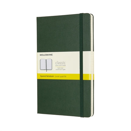 Moleskine Large Squared Hardcover Notebook Myrtle Green