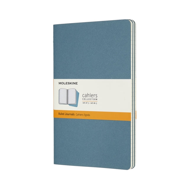 Set Of 3 Moleskine Large Ruled Cahier Journals