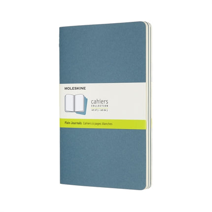 Set Of 3 Moleskine Large Plain Cahier Journals