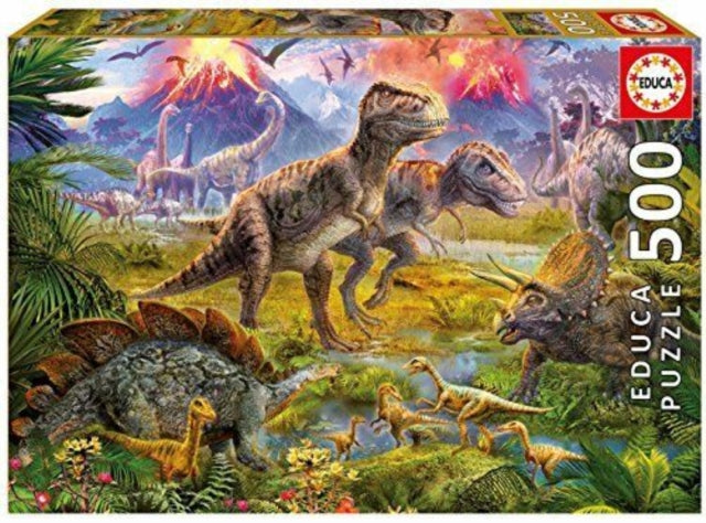 Educa Borras  Dinosaur Gathering 500 piece Jigsaw Puzzle