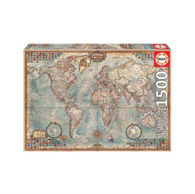 Political Map of the World 1500pc Puzzle