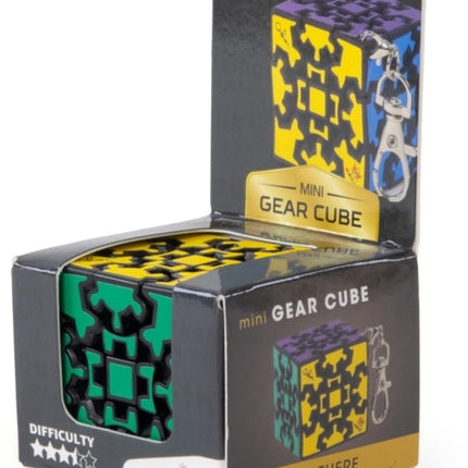 Mini Gear Cube Puzzle Game Key Ring