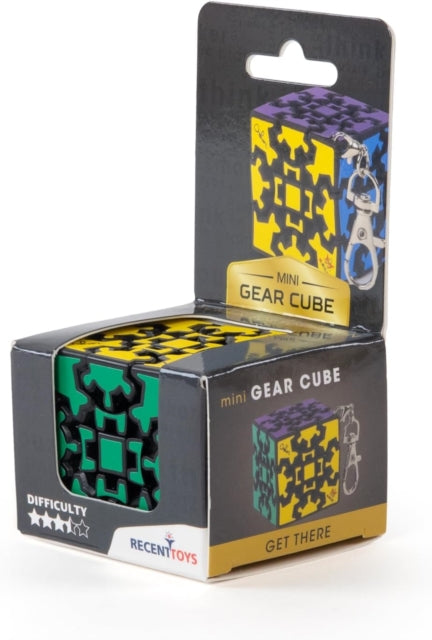 Mini Gear Cube Puzzle Game Key Ring