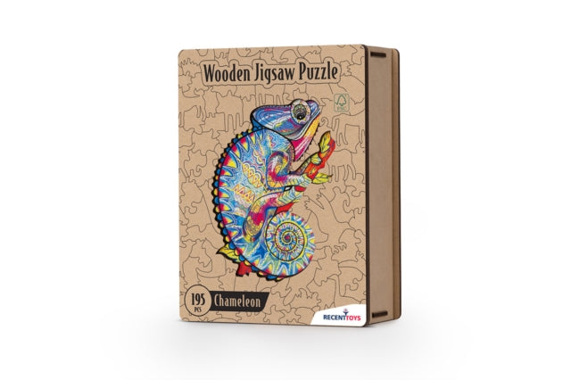 Wooden Puzzle  Chameleon