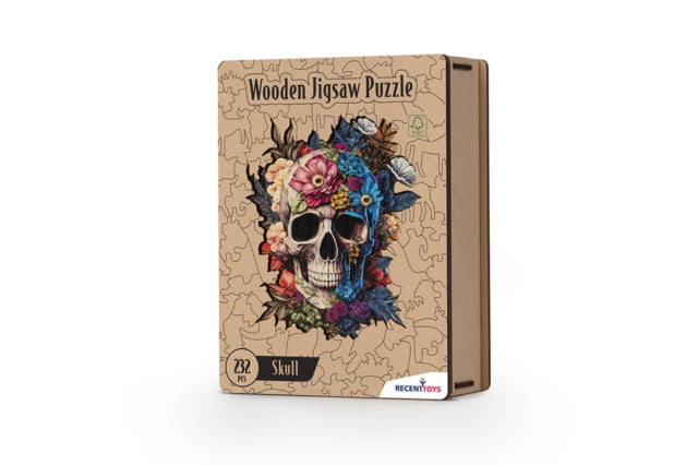 Wooden Puzzle  Skull