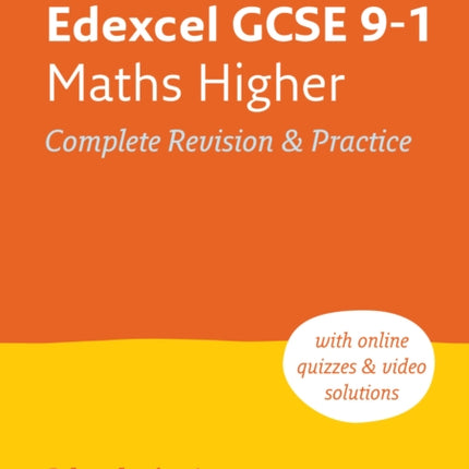 Edexcel GCSE 9-1 Maths Higher All-in-One Complete Revision and Practice: Ideal for the 2024 and 2025 exams (Collins GCSE Grade 9-1 Revision)